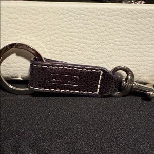 Coach Purple and silver key chain or bag charm